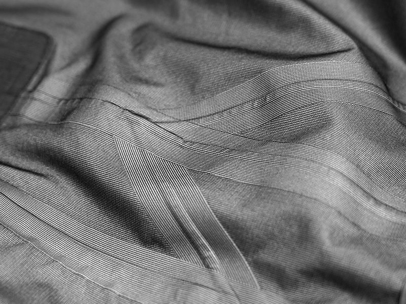Gore-Tex laminated motorcycle jacket taping